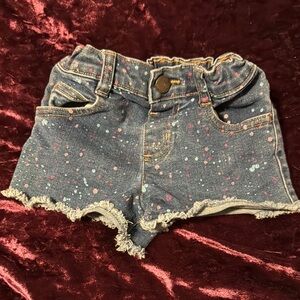 Garanimals Blue Denim Kids Shorts with Colorful Speckles
